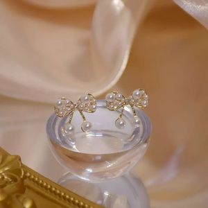 🔴Bow earrings gold plated